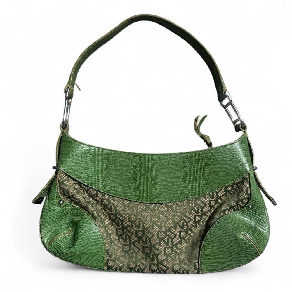 Dkny Green Patterned Shoulder Bag - image 2